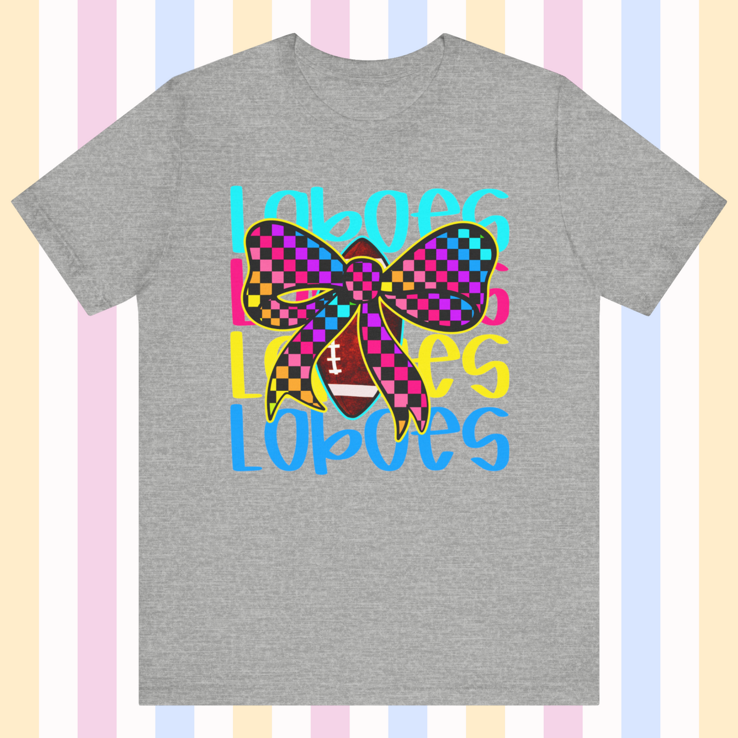 Checkered Football - Bright Colors